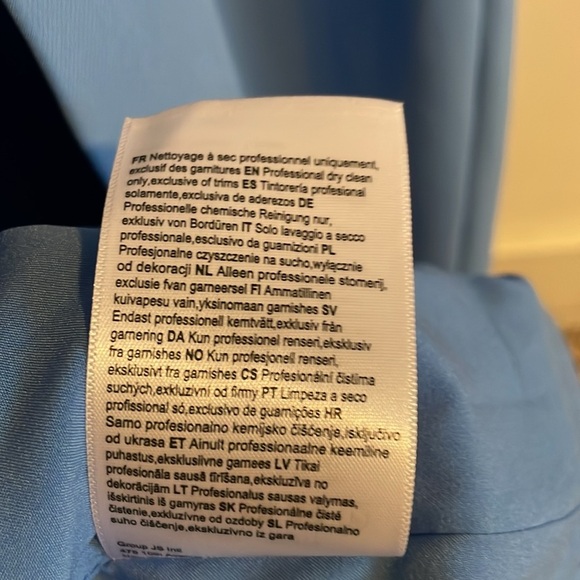 Cushnie Et Ochs The River Bandage Strap‎ Gown Women’s Size 8 Column Twill Blue - Picture 13 of 13